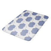 Fun Blue Rain Wolken Patroon Badmat (Gekanteld)