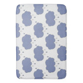 Fun Blue Rain Wolken Patroon Badmat (Voorkant Verticaal)