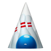 Fun Blue & Red Bowling Kinder 6e Verjaardag Feesthoedjes (Links)