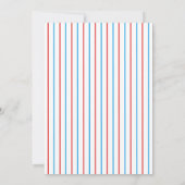 Fun Blue & Red Bowling Kinder 6e Verjaardag Kaart (Achterkant)