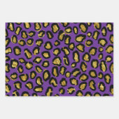 Fun Blue, Roze, Paarse luipaard Dierafdrukken Inpakpapier Vel (Voorkant 3)