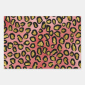 Fun Blue, Roze, Paarse luipaard Dierafdrukken Inpakpapier Vel (Voorkant 2)