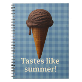 Fun Blue Spiral School Notebook Notitieboek