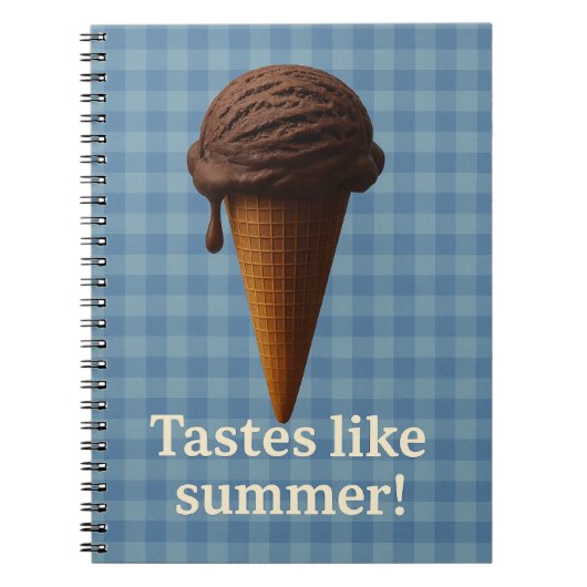 Fun Blue Spiral School Notebook Notitieboek (Voorkant)