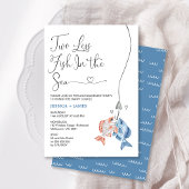 Fun Blue Twee minder vissen in het Zee Verloving Kaart