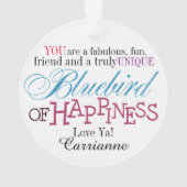 Fun Bluebird of Happiness 2 Ornament (achterkant)