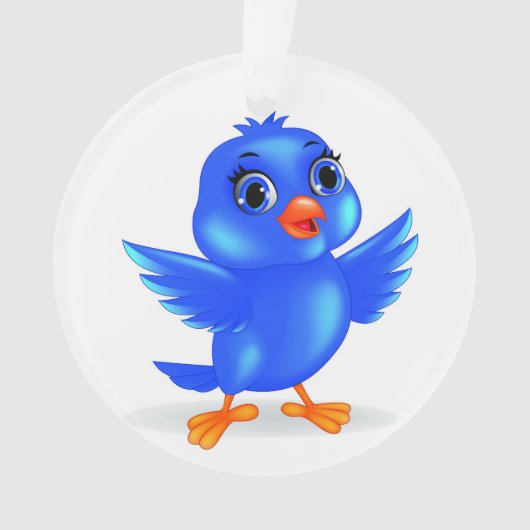Fun Bluebird of Happiness 3 Ornament (voorkant)