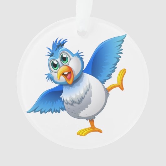 Fun Bluebird of Happiness 3 Ornament (voorkant)