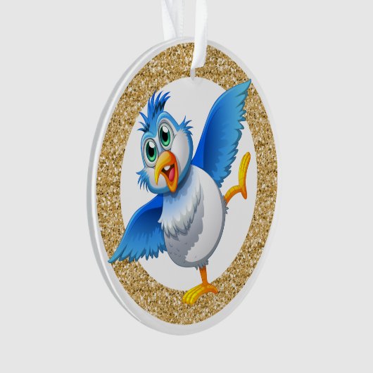 Fun Bluebird of Happiness 5 Ornament (voorkant)