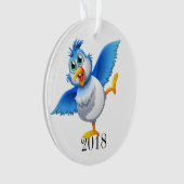 Fun Bluebird of Happiness for IEDYONE Ornament (voorkant)