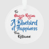 Fun Bluebird of Happiness for IEDYONE Ornament (achterkant)