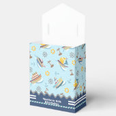 Fun Boats Blue Favor Box Bedankdoosjes (Geopend)