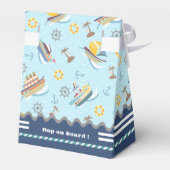 Fun Boats Blue Favor Box Bedankdoosjes (Achterkant)
