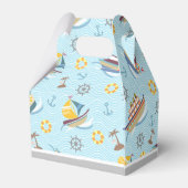 Fun Boats Blue Favor Box Bedankdoosjes (Achterkant)