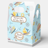 Fun Boats Blue Favor Box Bedankdoosjes (Geopend)