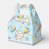 Fun Boats Blue Favor Box Bedankdoosjes (Voorkant Zijde)