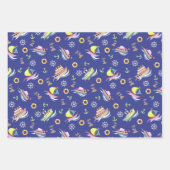 Fun Boats Blue Wrapping Paper (Voorkant 3)