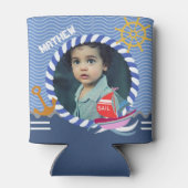 Fun Boats Foto Blauwe Koelbox Blikjeskoeler (Achterkant)