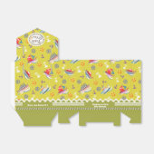 Fun Boats Green Favor Box Bedankdoosjes (Uitgevouwen)