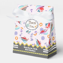 Fun Boats White Favor Box