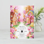 Fun Boho Candyland Verjaardag Kaart (Staand voorkant)