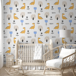 Fun Boho Dinosaur Behang