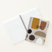 Fun BOHO Earth Tones Onderwerp Naam Samenstelling Notitieboek (Binnen)