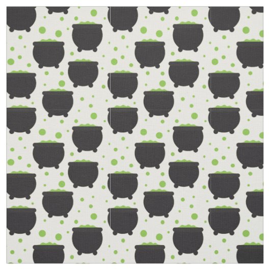 Fun Boiling Witches Cauldron Pattern Stof (Swatch)