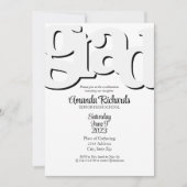 FUN BOLD Afstudeerfeest Uitnodiging (Voorkant)