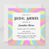 Fun Bold Modern Colorful Vrijgezellenfeest Kaart (Voorkant)