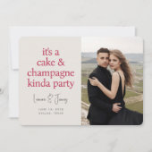 Fun Bold Typography Magenta Pink Wedding Save The Date (Voorkant)