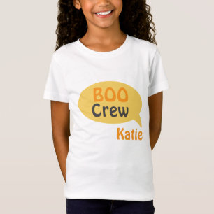Fun Boo Crew Sinaasappel Personaliseer de naam van T-shirt