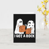 Fun Boo Ghost Scary Ik heb een Rock Halloween Kaart (Gele Bloem)