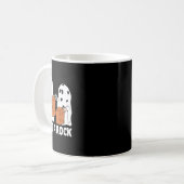 Fun Boo Ghost Scary Ik heb een Rock Halloween Koffiemok (Voorkant links)