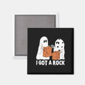 Fun Boo Ghost Scary Ik heb een Rock Halloween Magneet (Voorkant / Achterkant)