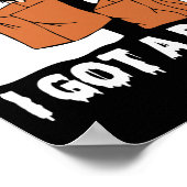 Fun Boo Ghost Scary Ik heb een Rock Halloween Poster (Hoek)