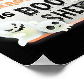 Fun Boo Halloween Ghost MS Multiple Sclerose is B Poster (Hoek)