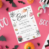 Fun Boo. Spooktaculaire halloween Birthday Party Kaart