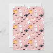 Fun Boo! Spooktacular Halloween Birthday Party Kaart (Achterkant)