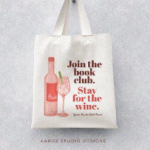 Fun Book Club Canvas tas
