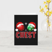Fun Borst Noten Kerst T-shirt Bijpassend Koppel Ch Kaart (Gele Bloem)