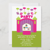 Fun Bounce House Birthday Party Kaart (Voorkant)