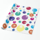 Fun Bouncing Balls Wrapping Paper Cadeaupapier (Uitgerold)