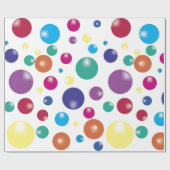 Fun Bouncing Balls Wrapping Paper Cadeaupapier (Vlak)