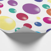 Fun Bouncing Balls Wrapping Paper Cadeaupapier (Hoek)