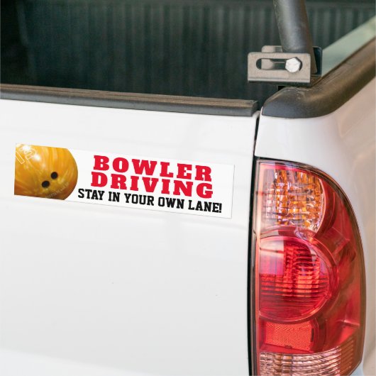 Fun Bowler Bowling Fan Bumpersticker (Op Truck)