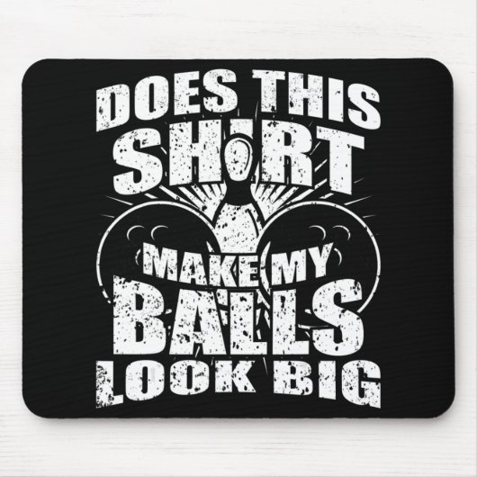 Fun Bowling Ball - Gag Gift Bowling voor mannen Muismat (Voorkant)