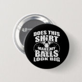 Fun Bowling Ball - Gag Gift Bowling voor mannen Ronde Button 5,7 Cm (Voorkant /achterkant)