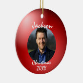 Fun Bowling Ball-kerstkeramiek Keramisch Ornament (Rechts)