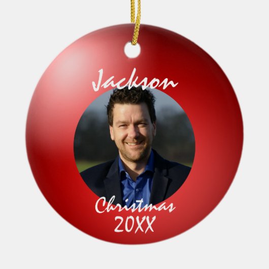 Fun Bowling Ball-kerstkeramiek Keramisch Ornament (Voorkant)